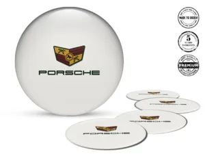 Porsche Decalcomanie Cerchi Stile Distintivi Ruota Lusso